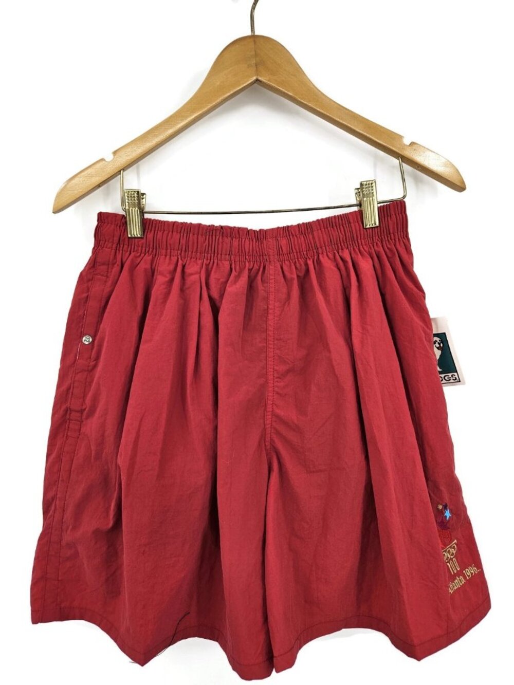 VTG Deadstock Big Dog Red Swim Trunks Mens M 1996 Atlanta Olympics